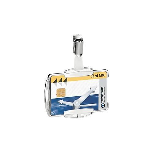 Durable Kartenhalter RFID Secure Mono, für 1 Karte, mit Clip-Befestigung, 10 Stück