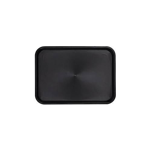 Serviertablett Esmeyer® OHIO, Kunststoff, gummierte Oberfläche, stapelbar, spülmaschinengeeignet, B 415 x T 305 x H 20 mm, Kunststoff, schwarz