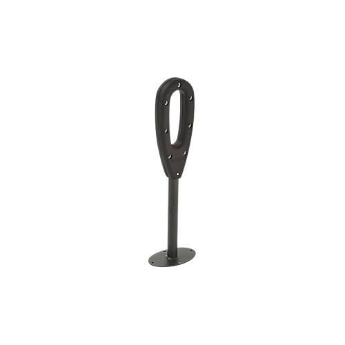 MOTTEZ Fahrradständer mit Gummiring, L 260 × B 160 × H 800 mm, für 2 Fahrräder, gummierter Ring, anthrazit