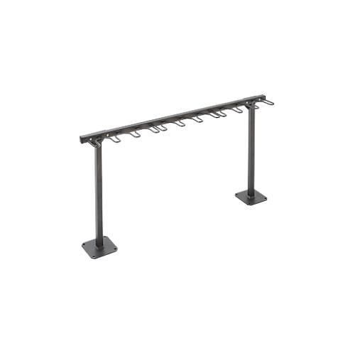 Bügelparker Mottez M509S, 1-seitig, für bis zu 9 Tretroller, B 1190 x T 200 x H 590 mm, Stahl pulverbeschichtet, anthrazit