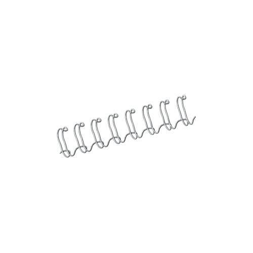 Fellowes Drahtbinderücken, Format 14 mm, 100 Stück, f. 34-Loch-Drahtbindegeräte, silber, 100