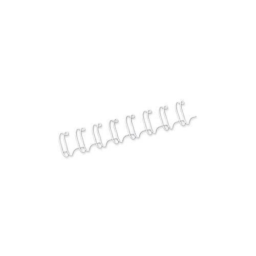 Fellowes Drahtbinderücken, Format 6 mm, 100 Stück, f. 34-Loch-Drahtbindegeräte, weiss, 100 Stück