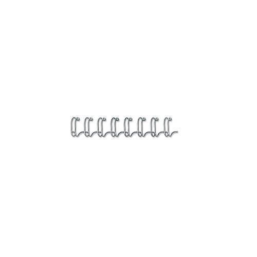 Fellowes Drahtbinderücken, Format 8 mm, 100 Stück, f. 34-Loch-Drahtbindegeräte, silber, 100