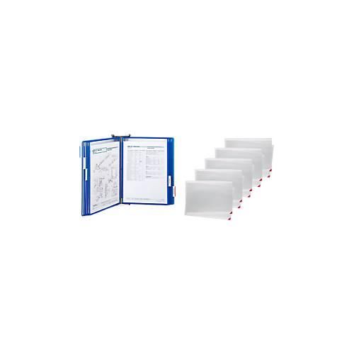 Wandelement Wandsichttafelsystem Tarifold, mit 10 Sichttafeln und 5 Sichthüllen