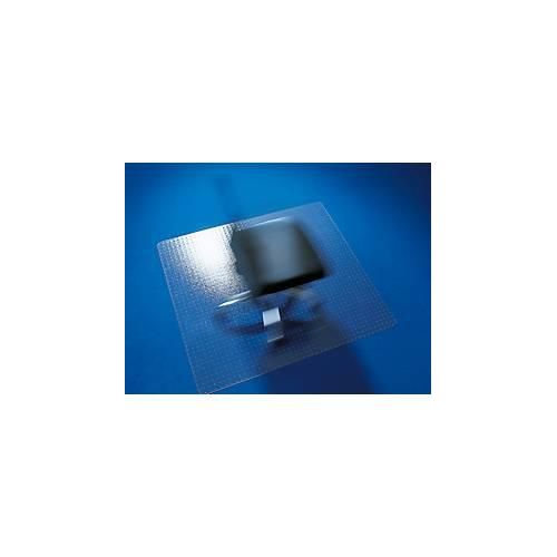Schreibtischstuhl Unterlage ECO GRIP SOLID, für Teppichböden, Ankernoppen, rutschfest & schwer entflammbar, 1300 x 1200 mm, PC & PUR, transparent
