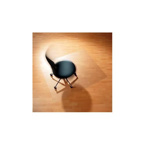 Schreibtischstuhl Unterlage ECO GRIP SOLID, für Hartböden, VAB®-Haftschicht, rutschfest & schwer entflammbar, 1100 x 1200 mm, PC & PUR, transparent