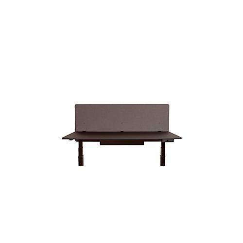 Schreibtisch-Trennwand Luxor, für Plattenstärke bis 40 mm, Klammerbefestigung, B 1600 x T 20 x H 600 mm, ca. 9 kg, recycelte Materialien, schiefergrau