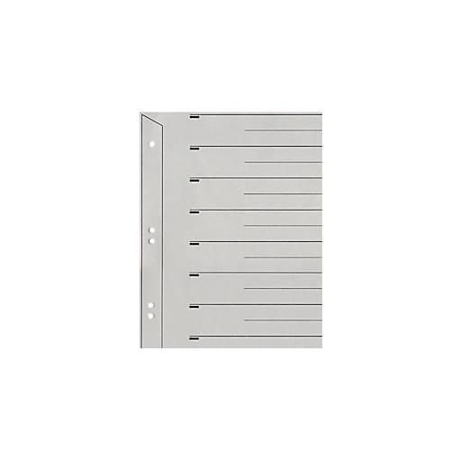 Trennblätter Nr. 6097, DIN A4, grau, 200 g/m², 100 Stück
