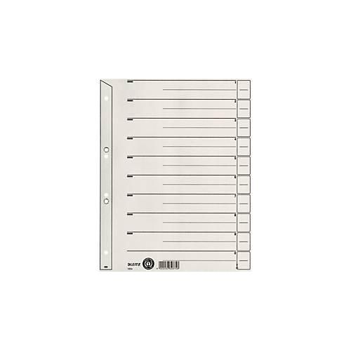 Trennblätter Nr. 1654, DIN A4, grau, 200 g/m², 100 Stück