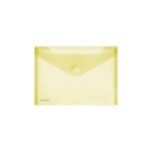 FolderSys Dokumententasche, DIN A5 quer, Klettverschluss, PP, gelb