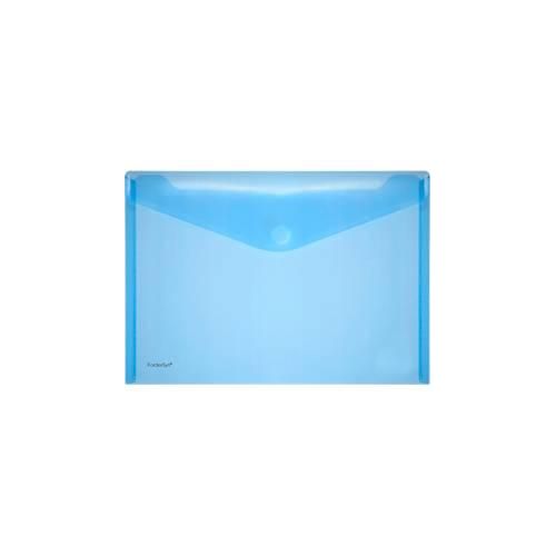 FolderSys Dokumententasche, DIN A4 quer, Klettverschluss, PP, blau
