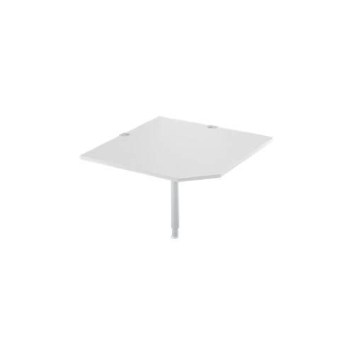 Schäfer Shop Select Systemwinkelplatte, CAD, Fuß, B 1000 x T 1000 mm, lichtgrau/weißalu