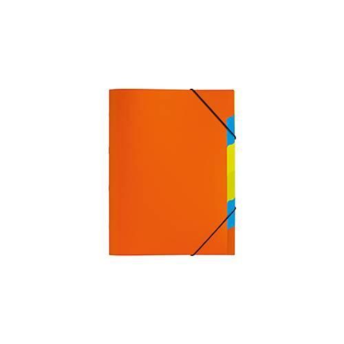 PAGNA Dokumentenmappe Funky School, Gummizugverschluss, 5-teilig, PP, orange
