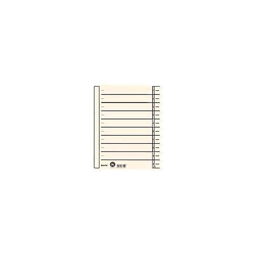 LEITZ® Trennblatt 1657, DIN A4, mit Linienaufdruck, 100 Stück