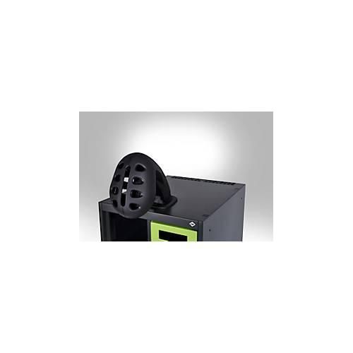 Feuerwehrspind C+P Evolo EXPERT, 3 Abteile, mit Sockel, B 1200 x T 500 x H 1950 mm, RAL 7016 Anthrazitgrau/RAL 7016 Anthrazitgrau