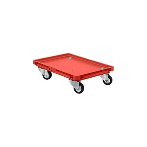 Roll-Fix, Vollgummi-Rollen, rot, 600 x 400 x 125 mm