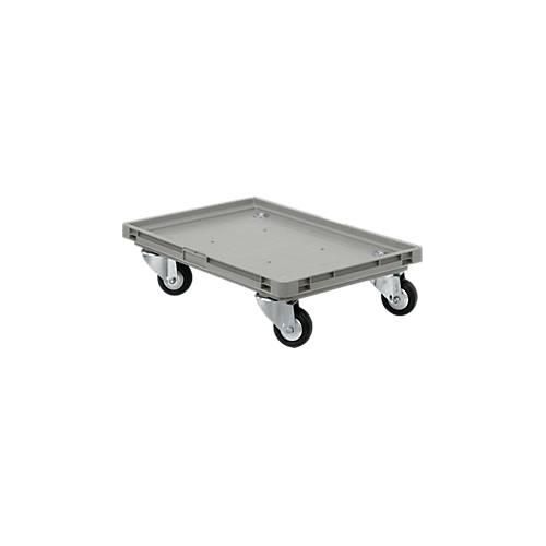 Roll-Fix, Vollgummi-Rollen, grau, 600 x 400 x 125 mm