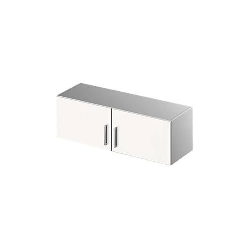 Schäfer Shop Genius Aufsatzschrank TETRIS SOLID, Stahlkorpus, 1 OH, B 1200 mm, weiß/weißalu