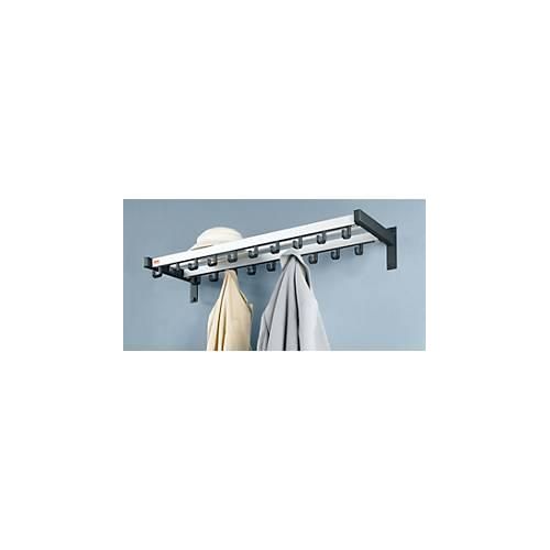 Wandgarderobe, 19 Einzelhaken, Hutablage