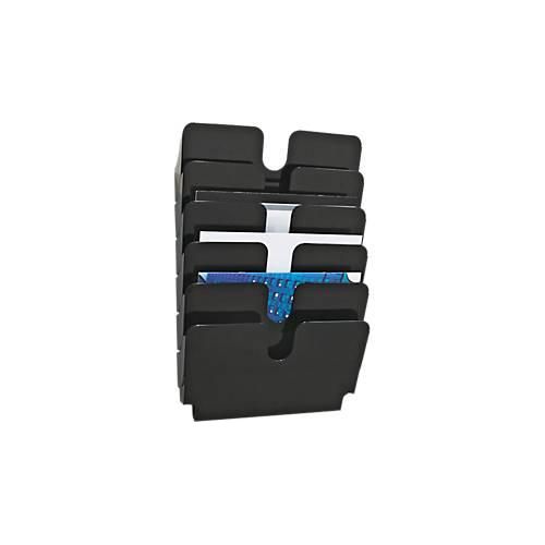 Durable Prospektspender Flexiplus, 6 Spender, A4, quer, schwarz