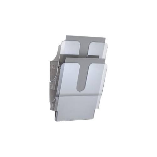 Durable Prospektspender Flexiplus 2, 2 Spender, A4, hoch, transparent
