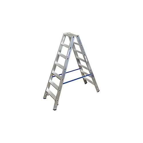 Alu-Stufendoppelleiter, 2 x 7 Stufen