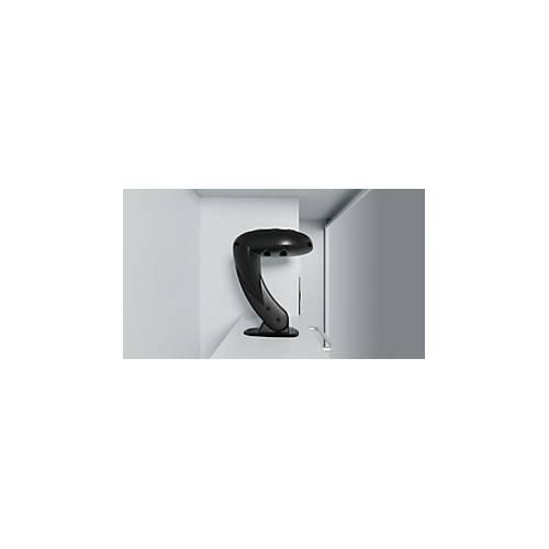 Feuerwehrspind C+P Evolo Maxi, 4 Abteile für 2 Personen, mit Helmhalter, mit Sockel, B 1200 x T 500 x H 1950 mm, RAL 3000 Feuerrot/RAL 7016 Anthrazitgrau