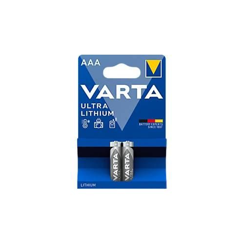 VARTA Batterie PROFESSIONAL LITHIUM, Micro AAA, 1,5 V, 2 Stück