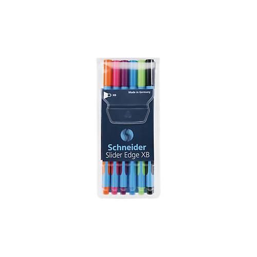 Mix-Set Kugelschreiber Slider Edge XB, 6er-Etui