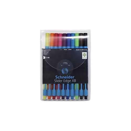 Mix-Set Kugelschreiber Slider Edge XB, 10er-Etui