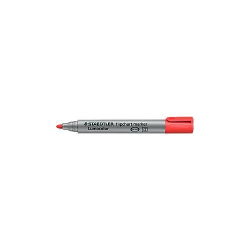 STAEDTLER Flipchartmarker Lumocolor rot, 2 mm, Rundspitze