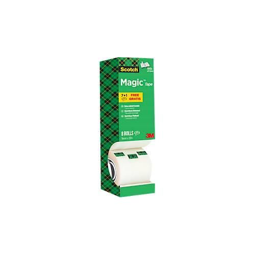 Scotch® Magic Klebeband S, 8 x 19 mm x 33 m, 8 Rollen