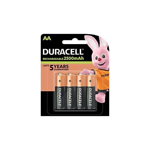 DURACELL® Akku Mignon AA, 2400 mAH, 4 Stück
