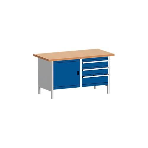 Kastenwerkbank KW-1578-2.3, enzianblau