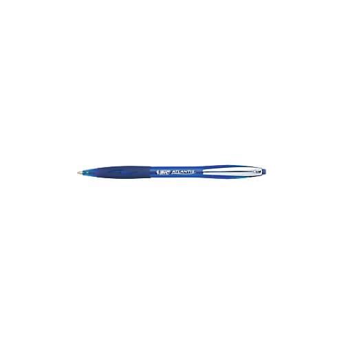 BIC® Atlantis® Druckkugelschreiber Soft, blau, 12 Stück