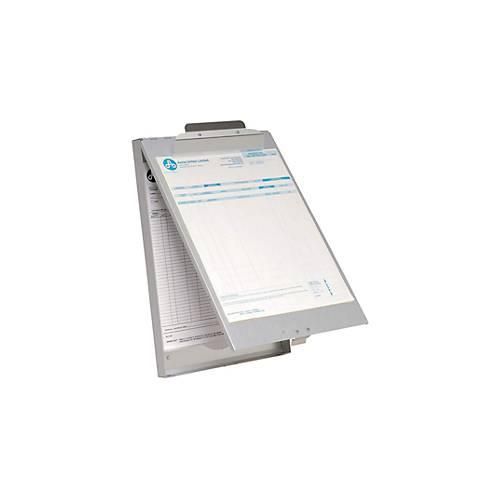 Klemmbrett, DIN A4, Aluminium, mit Formularhalterbox