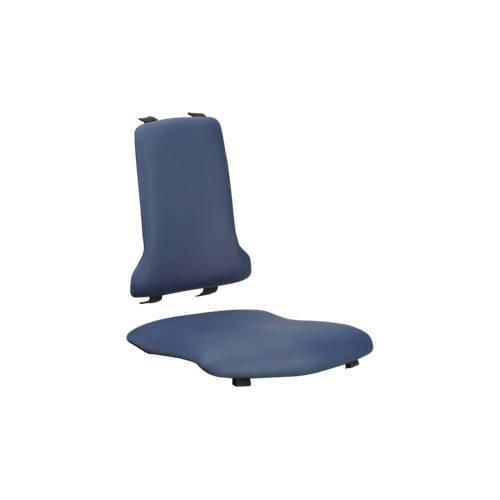 Sitzpolster für Arbeitsstuhl bimos SINTEC/SINTEC 2, auswechselbar, Kunstleder, antibakteriell, blau