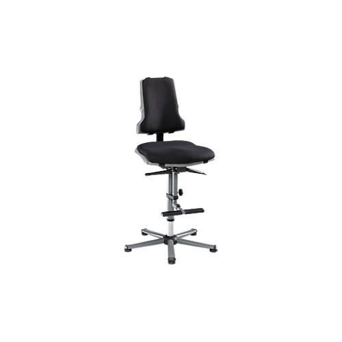 Arbeitsstuhl bimos SINTEC, Permanentkontakt m. Sitzneigungsverstellung, Orthositz, o. Armlehnen & Polsterung, Gleiter + Aufst.