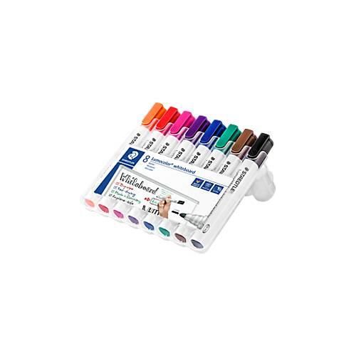 STAEDTLER Whiteboardmarker Lumocolor®, 8er Set, farbsortiert