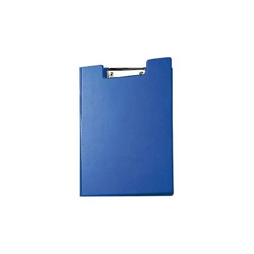 Klemmmappe MAUL, DIN A4, mit Metallklammer, Stiftehalter, 319 x 229 x 13 mm, Karton mit Folienüberzug, blau
