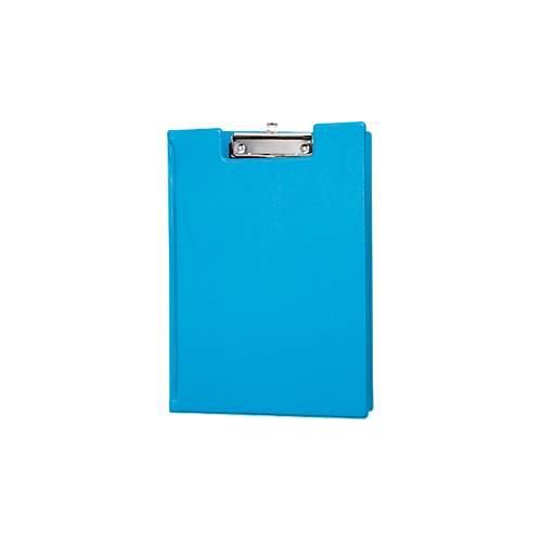 Klemmmappe MAUL, DIN A4, mit Metallklammer, Stiftehalter, 319 x 229 x 13 mm, Karton mit Folienüberzug, hellblau