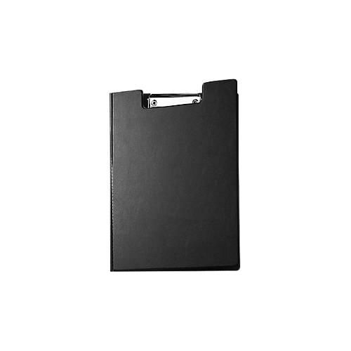 Klemmmappe MAUL, DIN A4, mit Metallklammer, Stiftehalter, 319 x 229 x 13 mm, Karton mit Folienüberzug, schwarz