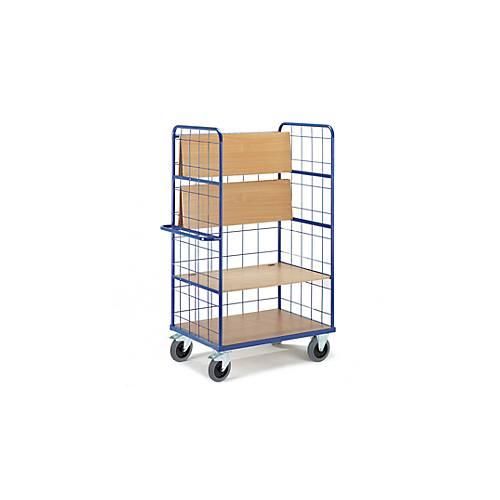 Gitter-Etagenwagen, 3 Klapp-Etagen, L 1400 x B 800 mm