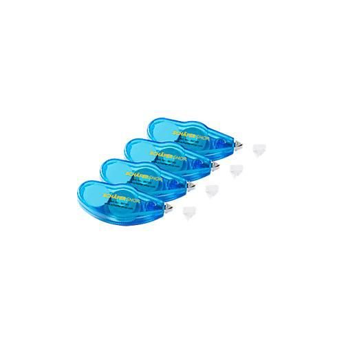 Schäfer Shop Pure Korrekturroller Standard, 8 m x 5 mm, blau, 3 Stück + 1 GRATIS