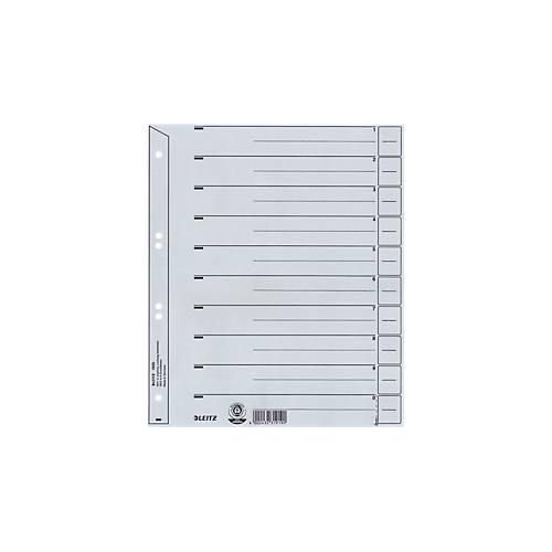 Trennblätter Nr. 1650, DIN A4, grau, 200 g/m², 100 Stück