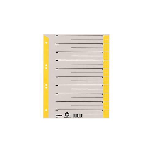 LEITZ® Trennblätter A4 1652, zur freien Verwendung, 100 Stück, gelb