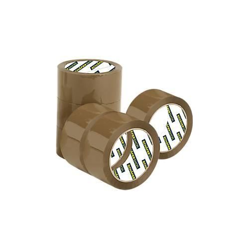 Schäfer Shop Select Packband, L 66 m x B 50 mm, braun, 6 Rollen
