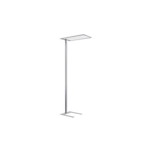LED Stehleuchte Spittler SL720, inkl. Tageslichtsensor, indirekt/direkt leuchtend, 8940 lm, weiß-aluminium