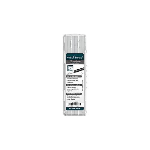 Universal Ersatzminen Pica BIG Dry FOR ALL, 5 mm, wasserlöslich, mit Etui, weiß, 12 Stück