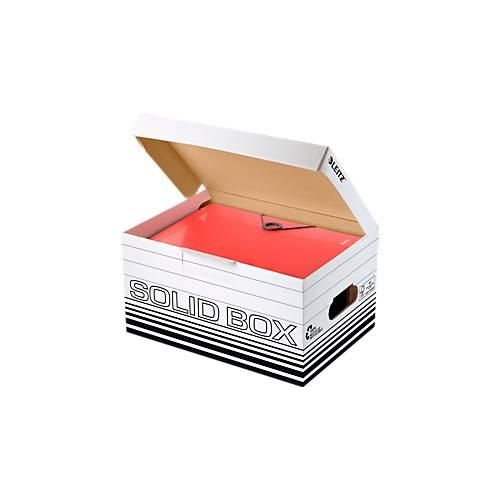 Archivbox Leitz Solid Box S 6117, 10 Stück, weiß